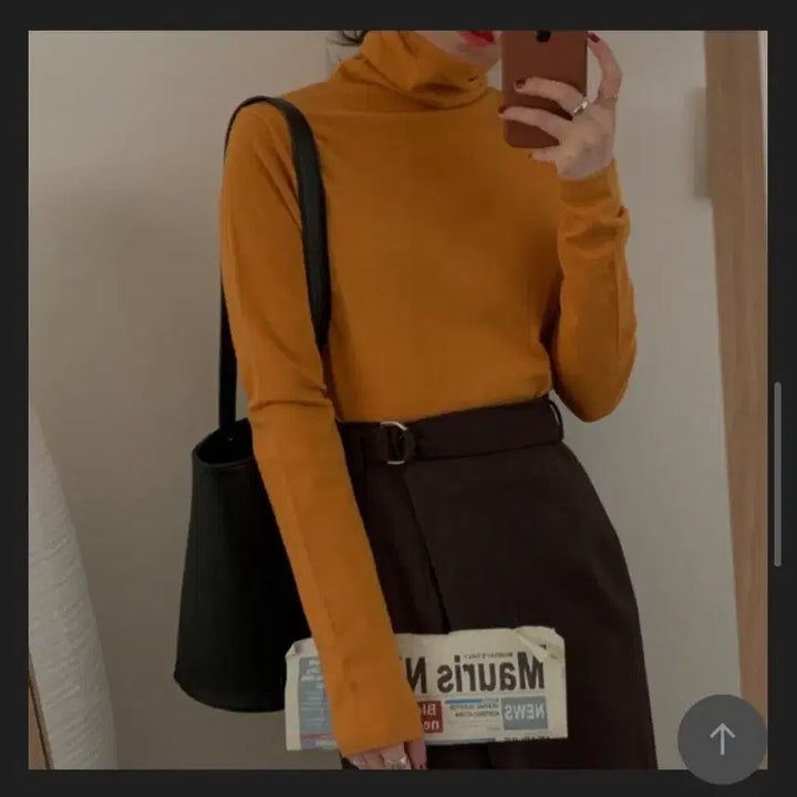 [BUNJANG] Simple Black One-Handle Bucket Shoulder Bag / [새상품급] 심플 블랙 원핸들 버킷 숄더백 (데일리백 추천)