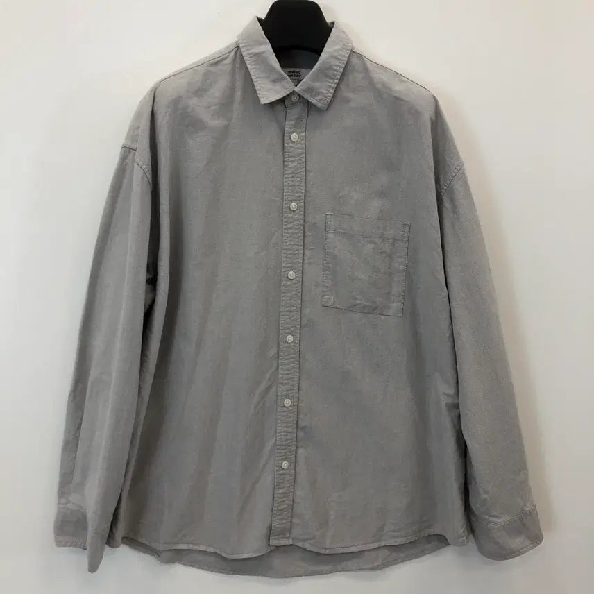 [BUNJANG] Musinsa Standard Oxford Overshirt - Grey - L / 무신사스탠다드 옥스포드 오버셔츠 L 그레이