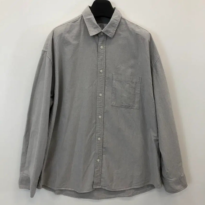 [BUNJANG] Musinsa Standard Oxford Overshirt - Grey - L / 무신사스탠다드 옥스포드 오버셔츠 L 그레이