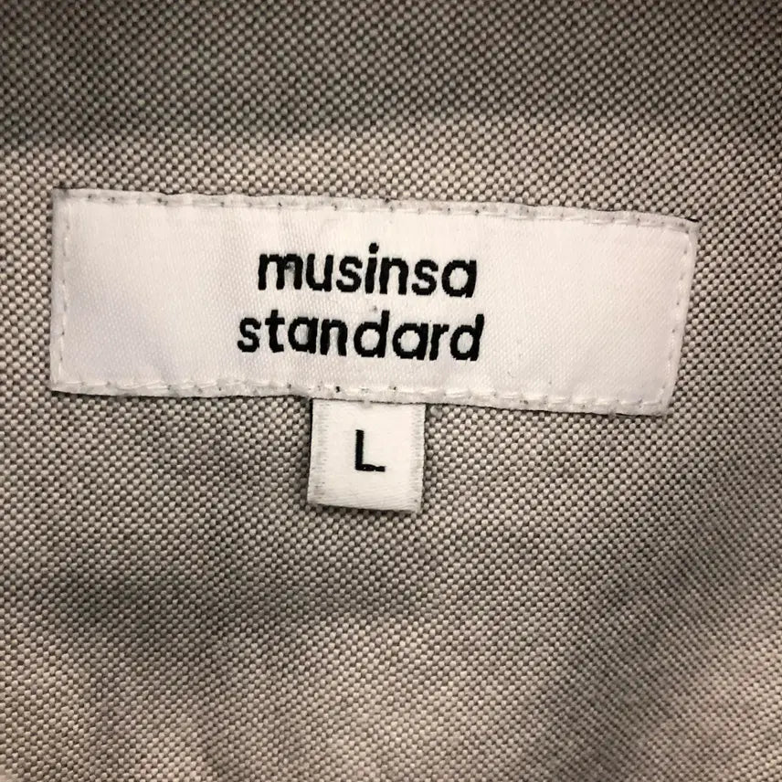 [BUNJANG] Musinsa Standard Oxford Overshirt - Grey - L / 무신사스탠다드 옥스포드 오버셔츠 L 그레이