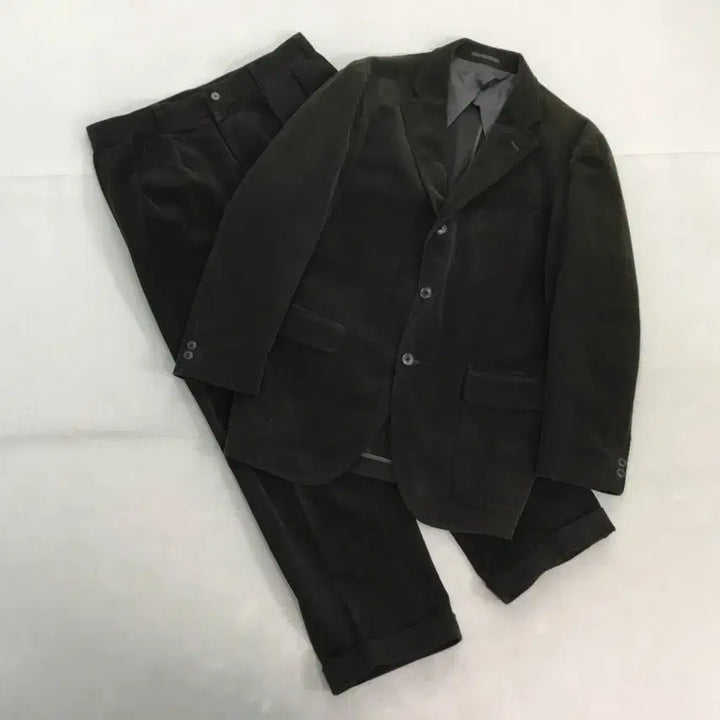 [BUNJANG] J.PRESS 3-Button Olive Corduroy Setup Jacket / 제이프레스 코듀로이 셋업