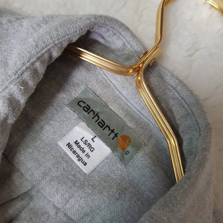 [BUNJANG] Carhartt Gray Long Sleeve Shirt / 칼하트 그레이 긴팔 셔츠.L.