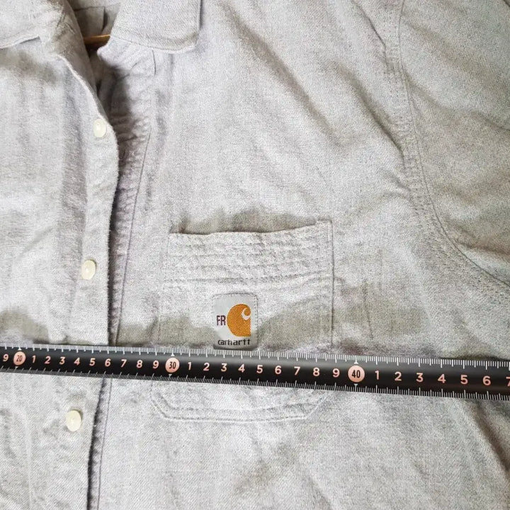 [BUNJANG] Carhartt Gray Long Sleeve Shirt / 칼하트 그레이 긴팔 셔츠.L.