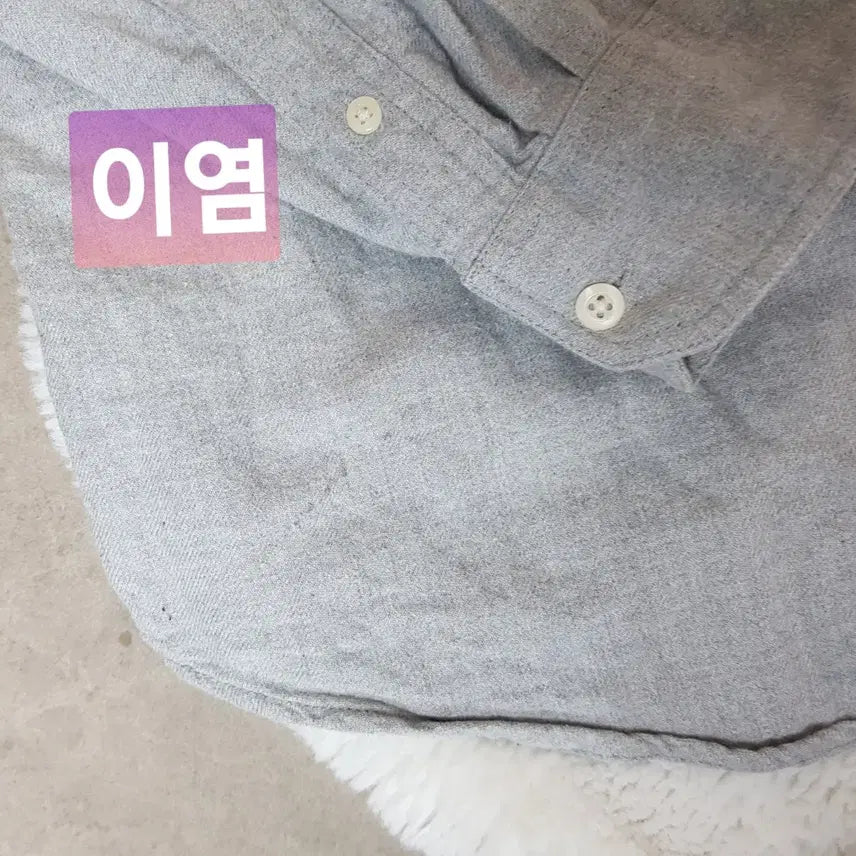 [BUNJANG] Carhartt Gray Long Sleeve Shirt / 칼하트 그레이 긴팔 셔츠.L.