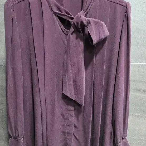 [BUNJANG] CERRUTI 1881 Silk Pleated Tie Blouse / CERRUTI 1881,  견100%  플리츠  타이 블라우스
