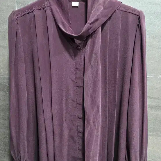 [BUNJANG] CERRUTI 1881 Silk Pleated Tie Blouse / CERRUTI 1881,  견100%  플리츠  타이 블라우스