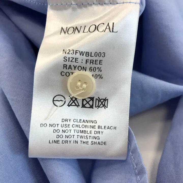 [SOLD OUT] NONLOCAL (새상품) 논로컬 핀턱 커프스 오픈카라셔츠 F