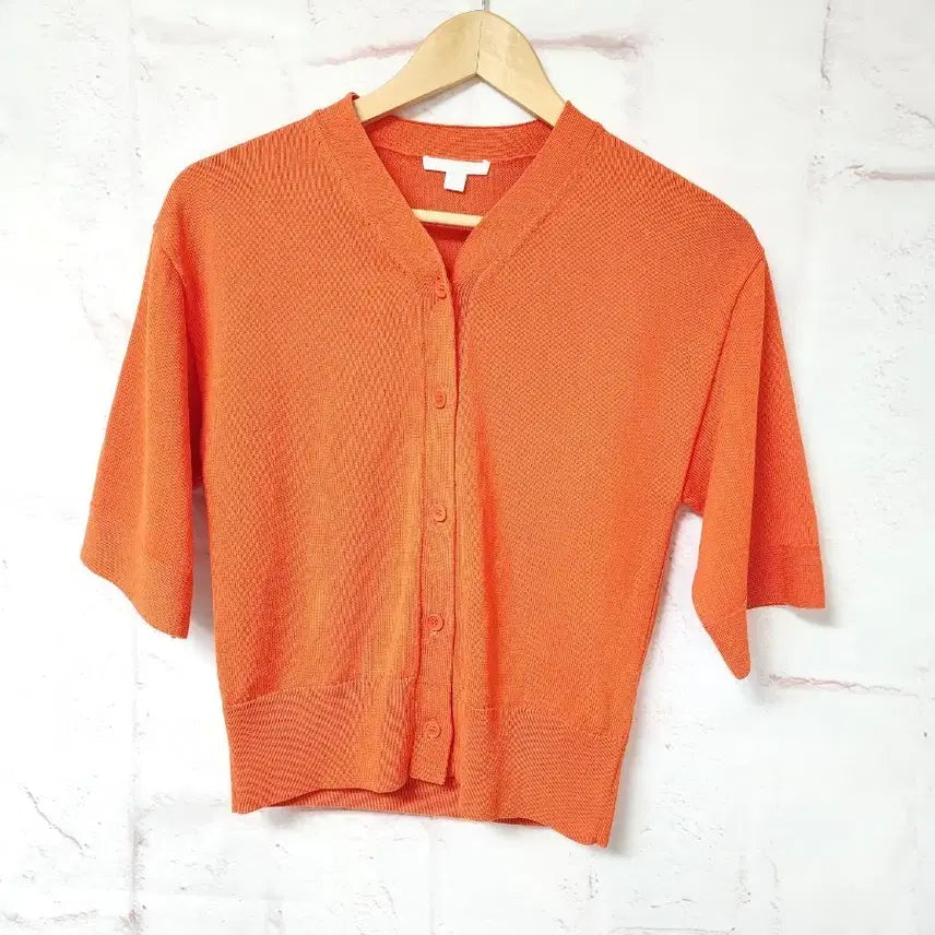 [BUNJANG] COS Short Sleeve Knit Cardigan / 코스 반팔 니트 가디건