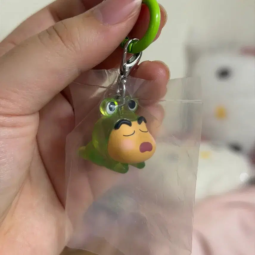 [BUNJANG] Frog Crayon Shin-chan Keychain (Majirushi Size) / 개구리 짱구 키링 메지루시