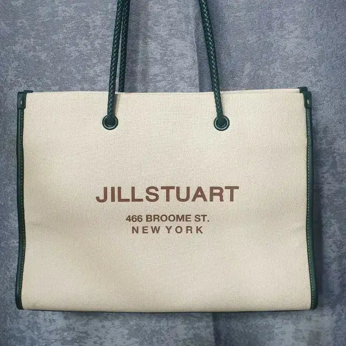 [BUNJANG] Jill Stuart Canvas Tote Bag / 질스튜어트 가방 캔버스 토트백