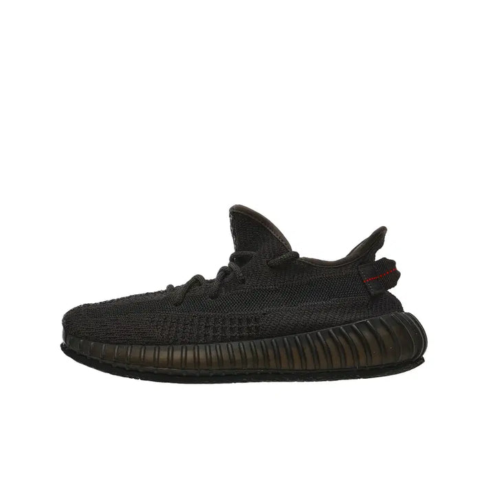 [BUNJANG] Adidas Yeezy Boost 350 V2 Black - Non-Reflective Sneakers / [255] 아디다스 이지 부스트 350 V2 블랙 - 논리플렉티브