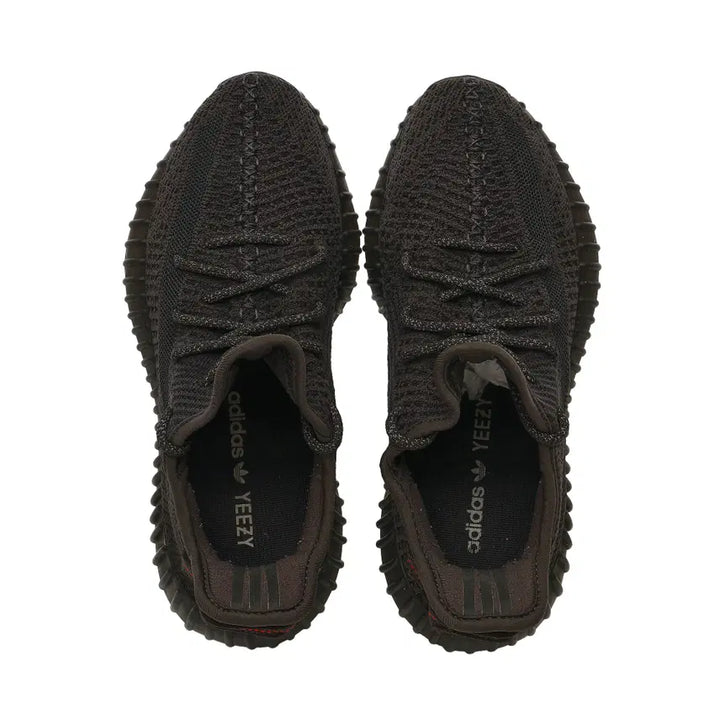 [BUNJANG] Adidas Yeezy Boost 350 V2 Black - Non-Reflective Sneakers / [255] 아디다스 이지 부스트 350 V2 블랙 - 논리플렉티브