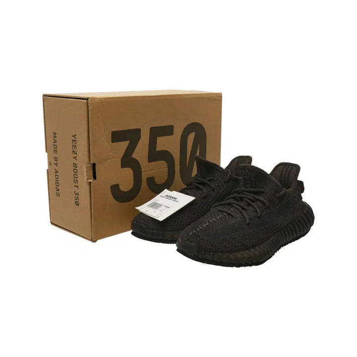 [BUNJANG] Adidas Yeezy Boost 350 V2 Black - Non-Reflective Sneakers / [255] 아디다스 이지 부스트 350 V2 블랙 - 논리플렉티브