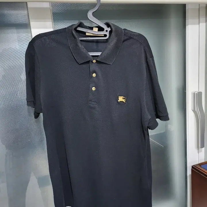 [BUNJANG] Burberry Black Polo Shirt / 버버리 블랙 반팔 폴로 티셔츠