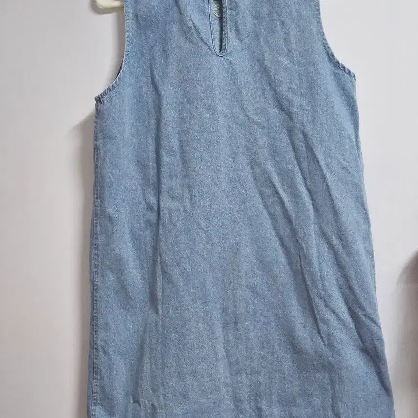 [BUNJANG] Ribbon Denim Dress / 리본 청원피스