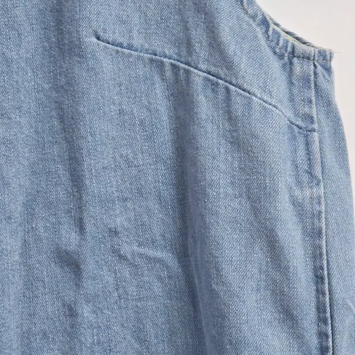 [BUNJANG] Ribbon Denim Dress / 리본 청원피스