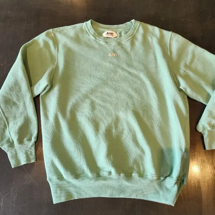 [BUNJANG] AUTRY Melange Green Sweatshirt / AUTRY 오트리 멜란지 그린 맨투맨