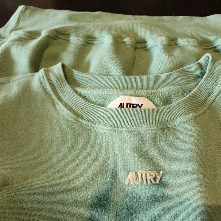 [BUNJANG] AUTRY Melange Green Sweatshirt / AUTRY 오트리 멜란지 그린 맨투맨
