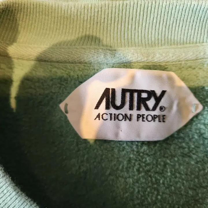 [BUNJANG] AUTRY Melange Green Sweatshirt / AUTRY 오트리 멜란지 그린 맨투맨