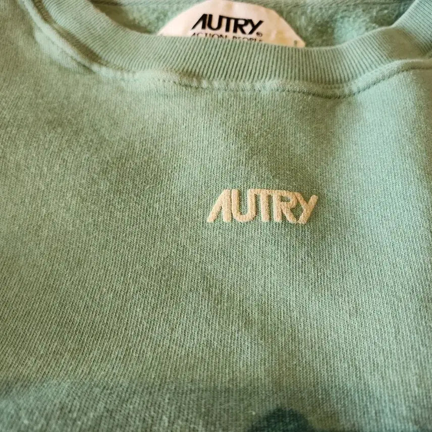 [BUNJANG] AUTRY Melange Green Sweatshirt / AUTRY 오트리 멜란지 그린 맨투맨
