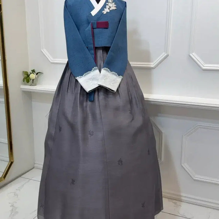 [BUNJANG] Elegant Blue Hanbok / 청색 단아한 한복