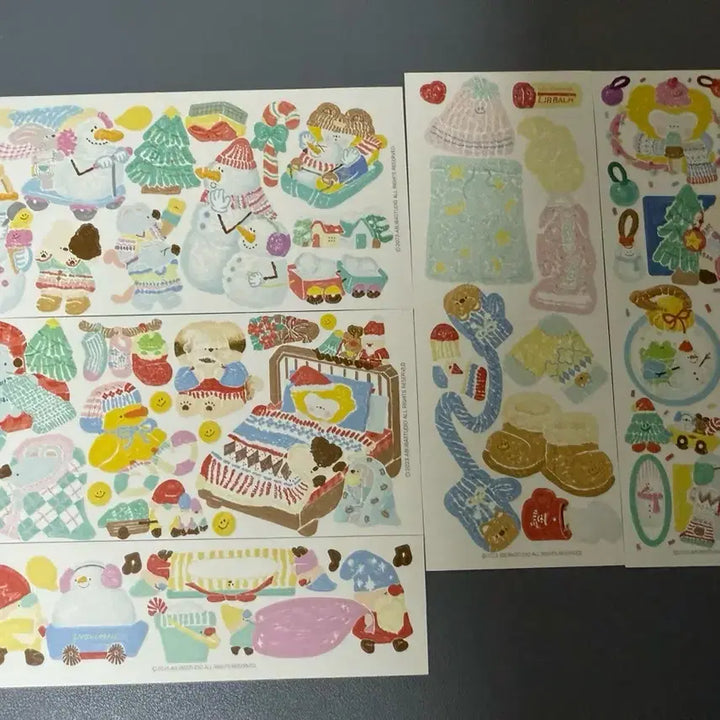 [BUNJANG] Eobua Studio Ddakku Crayon Bean Silly Sticker - Korean Washi Paper Sticker / 어부바스튜디오 다꾸 씰스티커 크레용빈 모조지스티커