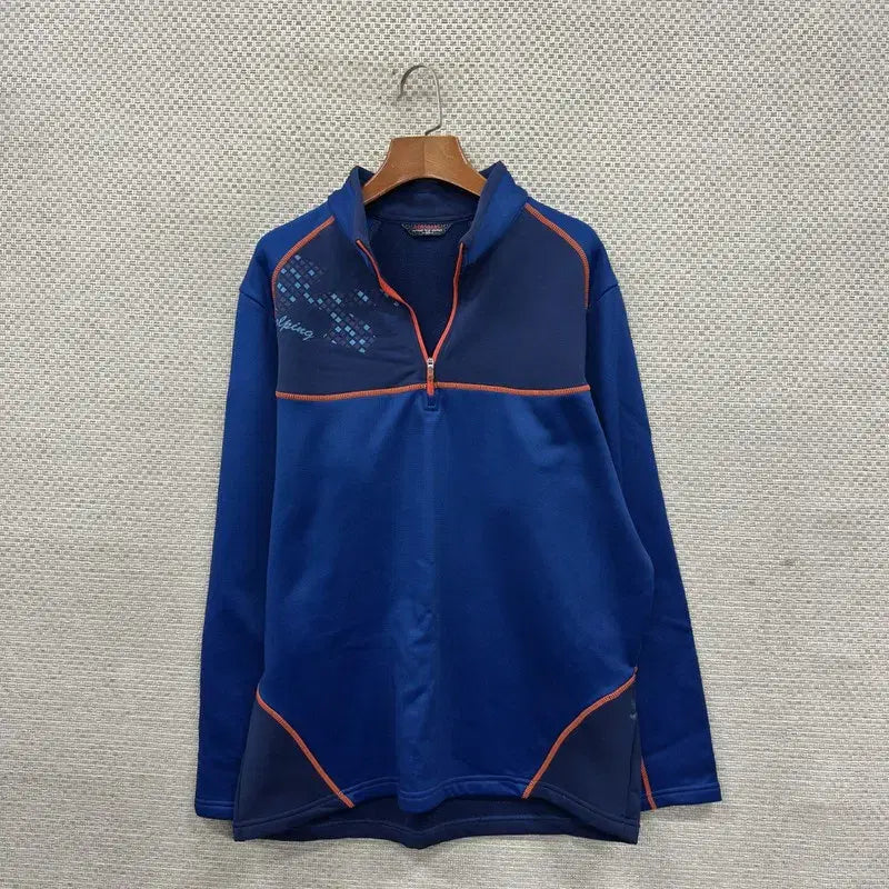 [BUNJANG] Vintage Hiking Fleece Lined Half Zip Long Sleeve Shirt / 빈티지 등산 약기모 반집업 긴팔티 105 M14729
