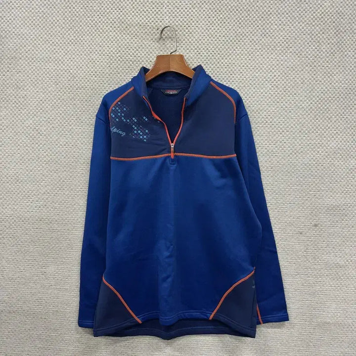 [BUNJANG] Vintage Hiking Fleece Lined Half Zip Long Sleeve Shirt / 빈티지 등산 약기모 반집업 긴팔티 105 M14729