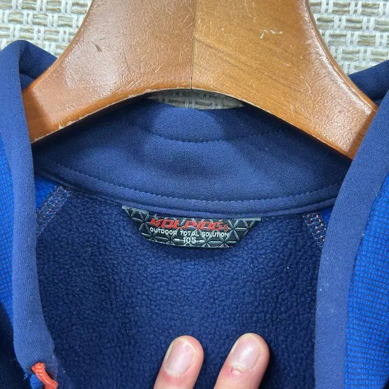 [BUNJANG] Vintage Hiking Fleece Lined Half Zip Long Sleeve Shirt / 빈티지 등산 약기모 반집업 긴팔티 105 M14729