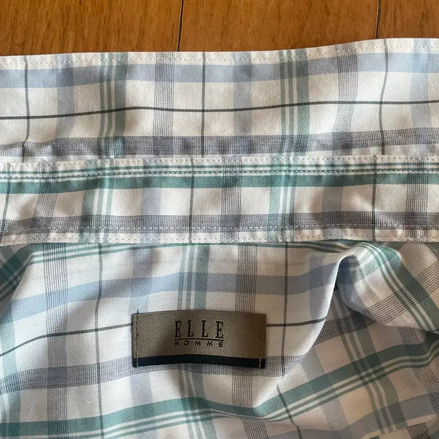 [BUNJANG] ELLE Check Short Sleeve Shirt Size 95 / ELLE 엘르 체크 반팔 셔츠 95