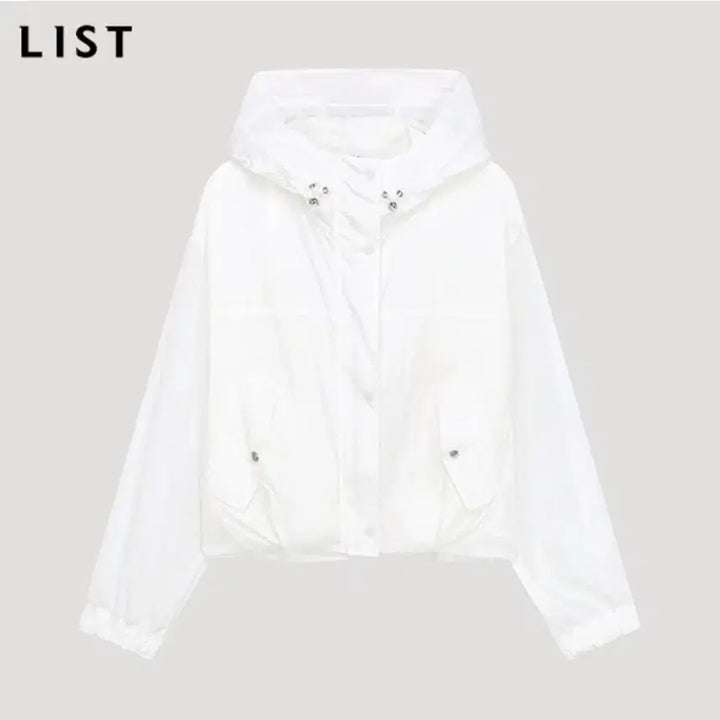 [BUNJANG] LIST String Crop Hooded Jumper / LIST 리스트 스트링 크롭 후드 점퍼