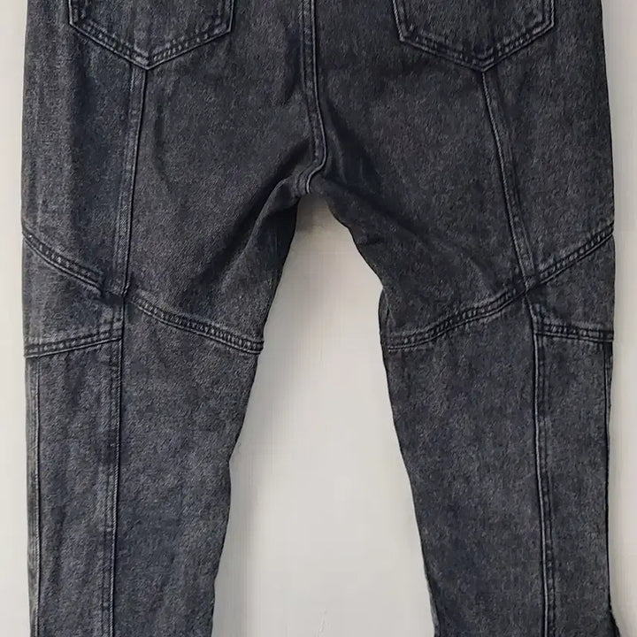 [BUNJANG] Wooyoungmi 50 Washed Black Biker Jeans / 우영미 50/34~36 바이커진. BW. A.