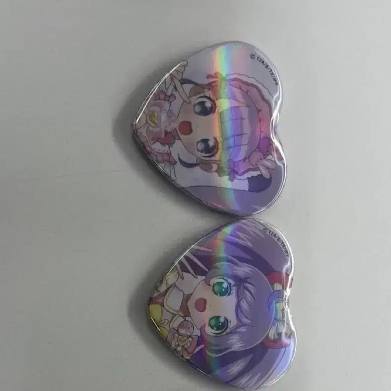 [BUNJANG] PriPara Manaka Non Manaka Lala Lapari Heart Can Badge / 프리파라 마나카 논 마나카 라라 라파리 하트 캔뱃지