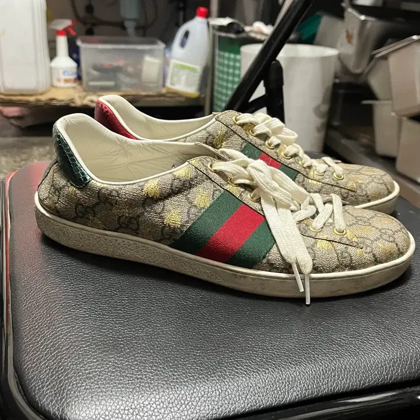 [BUNJANG] Gucci GG Logo Sneakers / 구찌 GG 로고 스니커즈 운동화