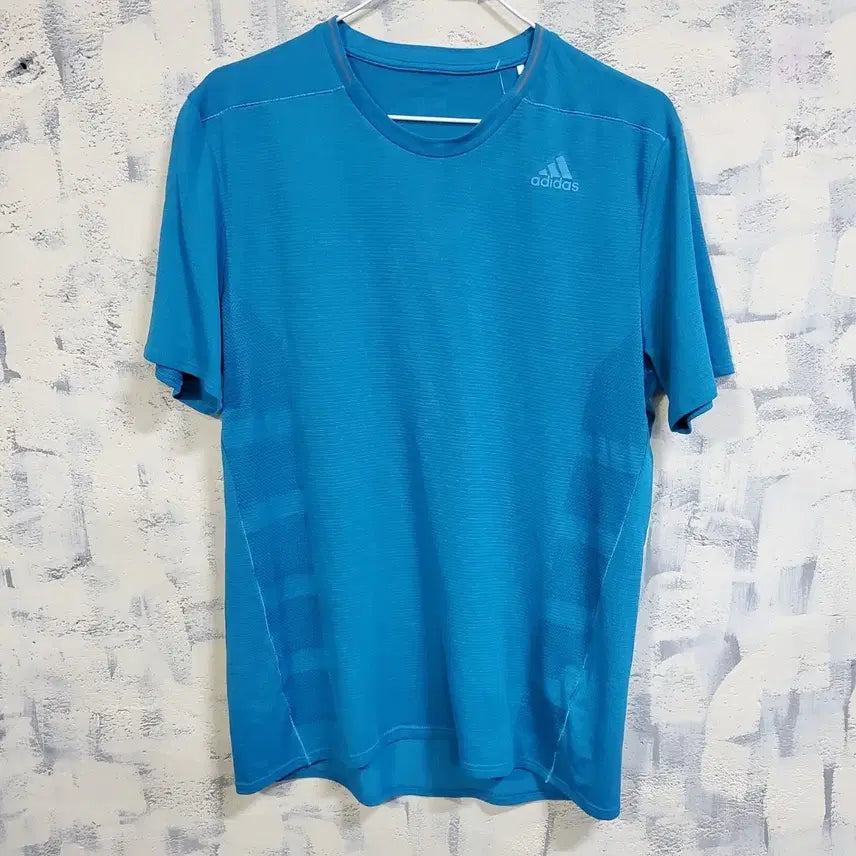 [BUNJANG] Adidas Functional Short Sleeve T-Shirt Blue 100 / 아디다스 기능성 반팔 티셔츠 블루 100