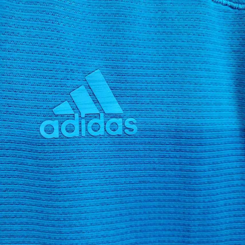 [BUNJANG] Adidas Functional Short Sleeve T-Shirt Blue 100 / 아디다스 기능성 반팔 티셔츠 블루 100