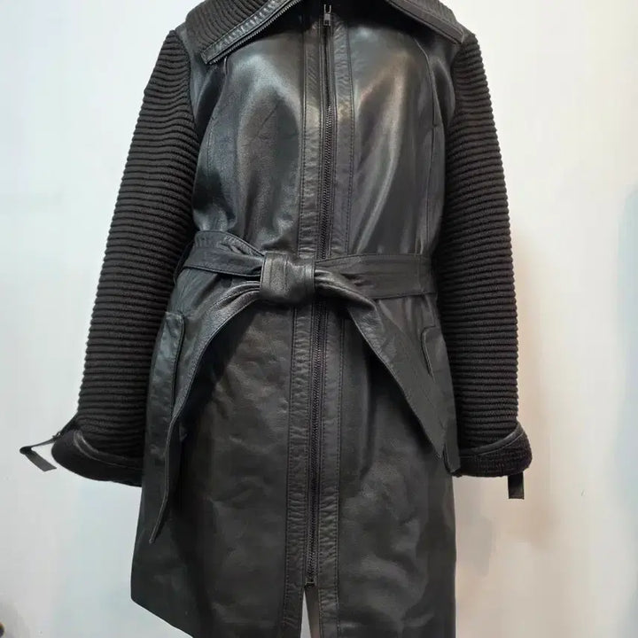 [BUNJANG] Renoma Leather Coat / 레노마 가죽 코트