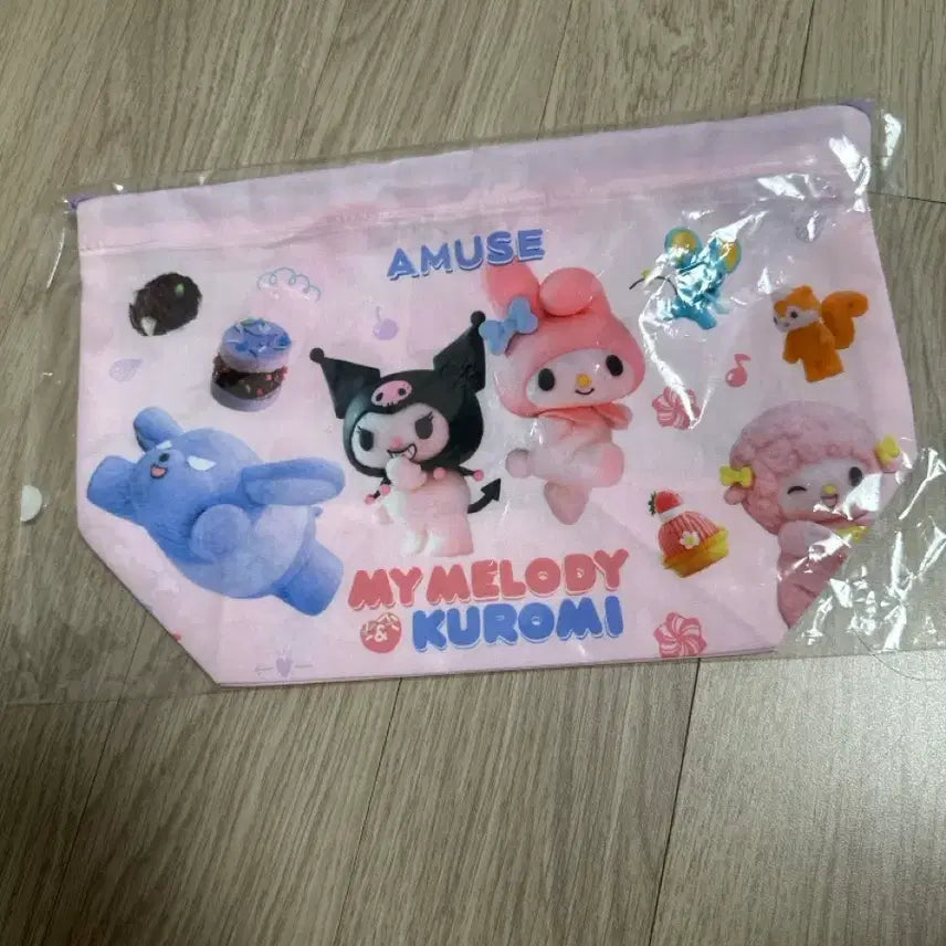 [BUNJANG] Amuse My Melody Kuromi Lunch Box Pouch / 어뮤즈 마이멜로디 쿠로미 도시락 파우치