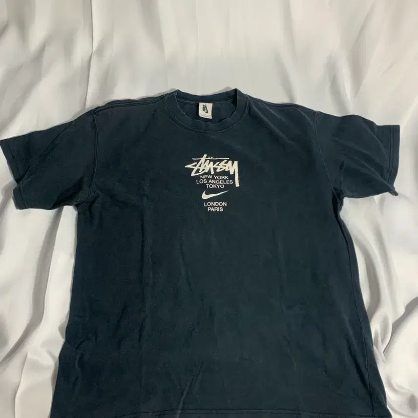 [BUNJANG] Nike x Stussy Short Sleeve T-Shirt Black / 나이키 스투시 반팔 티셔츠 블랙