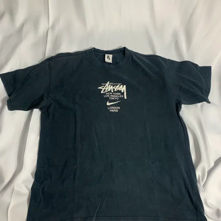 [BUNJANG] Nike x Stussy Short Sleeve T-Shirt Black / 나이키 스투시 반팔 티셔츠 블랙