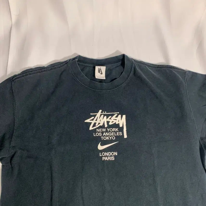 [BUNJANG] Nike x Stussy Short Sleeve T-Shirt Black / 나이키 스투시 반팔 티셔츠 블랙