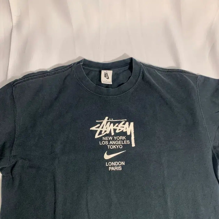 [BUNJANG] Nike x Stussy Short Sleeve T-Shirt Black / 나이키 스투시 반팔 티셔츠 블랙