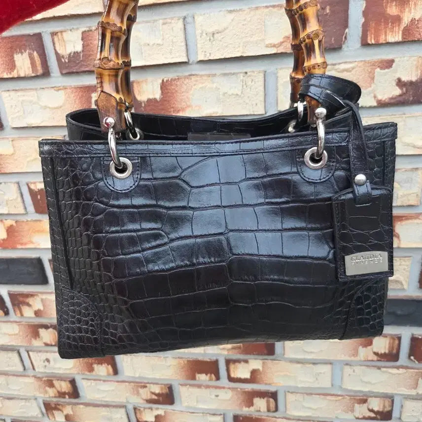[BUNJANG] CLAUDIA FIRENZE Crocodile Leather Tote Bag / CLAUDIA FIRENZE 악어 가죽 토트백