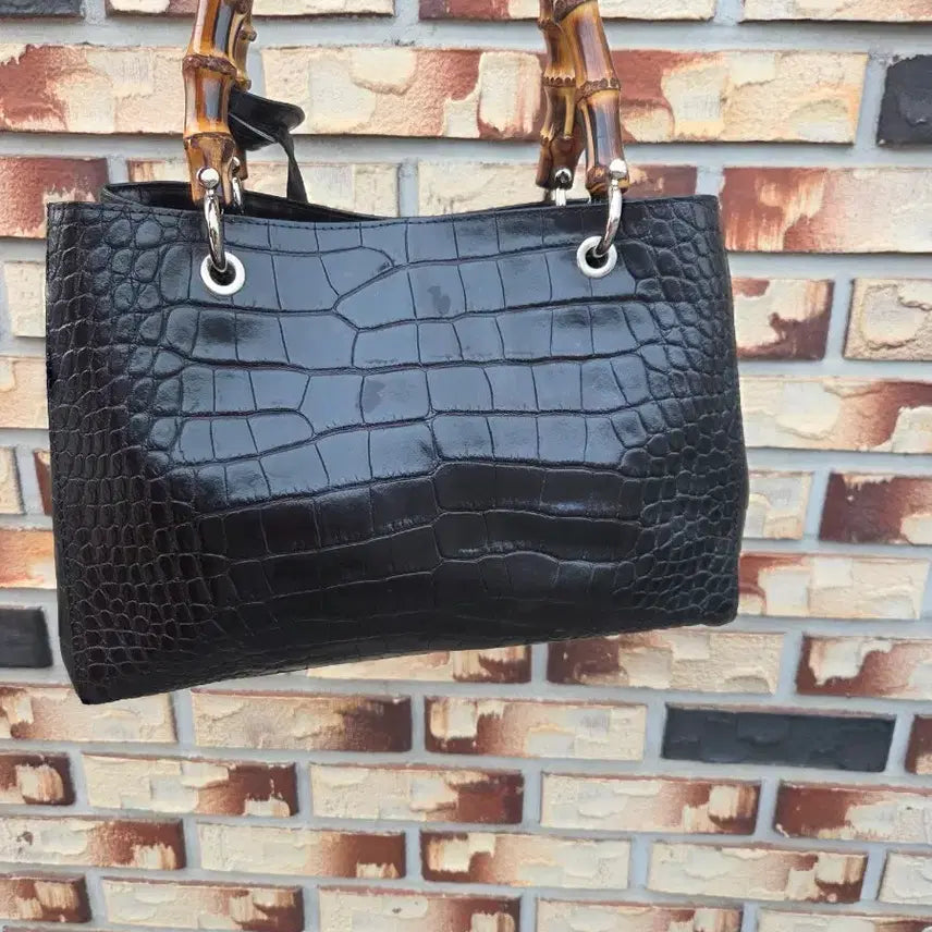 [BUNJANG] CLAUDIA FIRENZE Crocodile Leather Tote Bag / CLAUDIA FIRENZE 악어 가죽 토트백