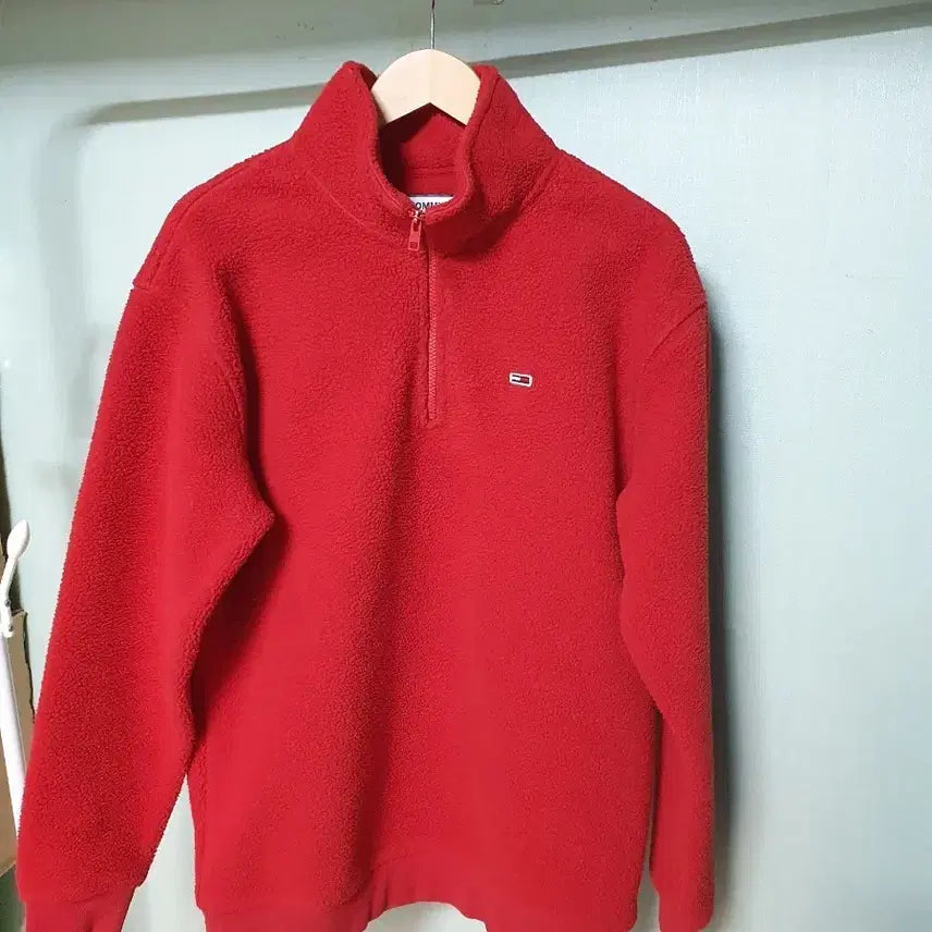 [BUNJANG] Tommy Hilfiger Fleece Half-Zip Sweatshirt M / 타미힐피거 후리스 반집업 M
