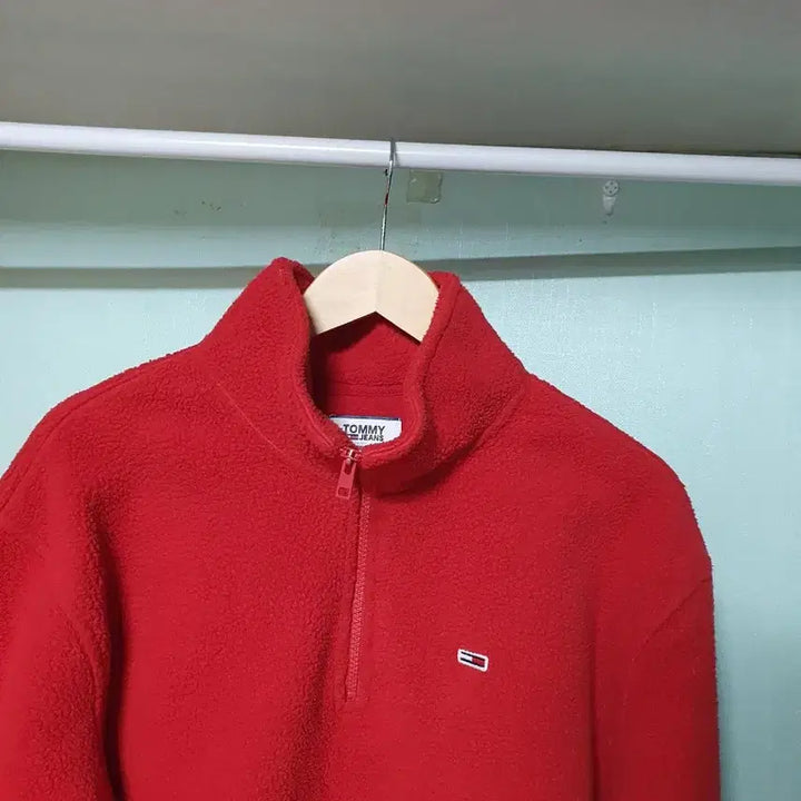 [BUNJANG] Tommy Hilfiger Fleece Half-Zip Sweatshirt M / 타미힐피거 후리스 반집업 M