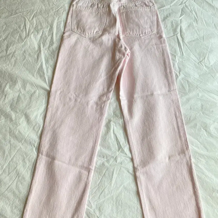 [BUNJANG] ZARA Straight Denim Pants (Pink, Size 34) / ZARA 스트레이트 데님 팬츠 (새상품)