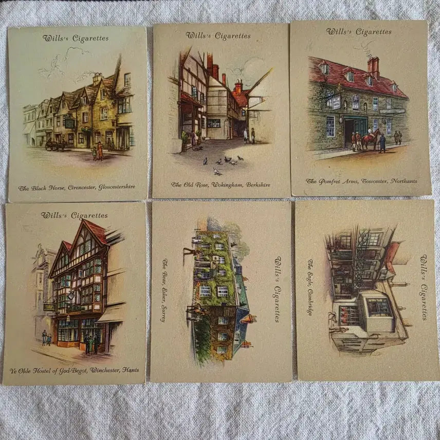 [BUNJANG] W.D. &amp; H.O. Wills Old Inns Series Vintage Cards / 영국빈티지카드 유럽빈티지카드 영국여인숙 영국유적지 영국관광지 찰스디킨스