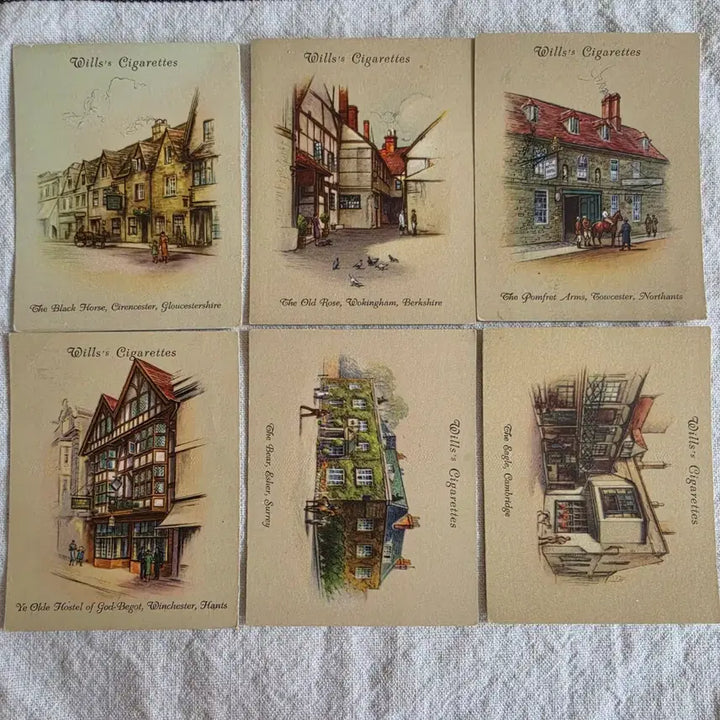 [BUNJANG] W.D. &amp; H.O. Wills Old Inns Series Vintage Cards / 영국빈티지카드 유럽빈티지카드 영국여인숙 영국유적지 영국관광지 찰스디킨스