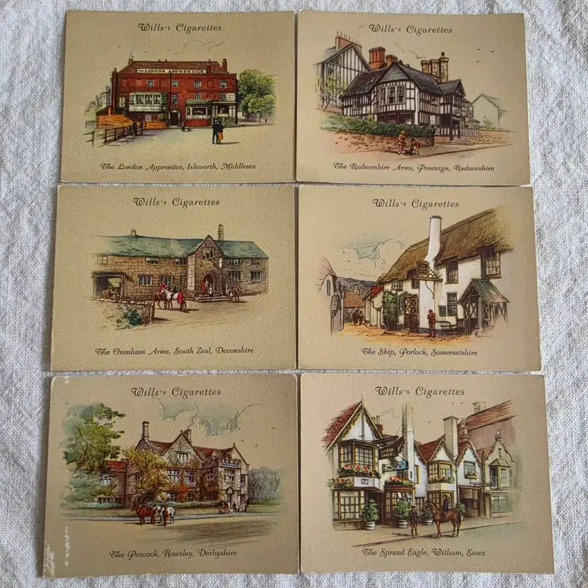 [BUNJANG] W.D. &amp; H.O. Wills Old Inns Series Vintage Cards / 영국빈티지카드 유럽빈티지카드 영국관광지 영국여인숙 영국유적지 찰스디킨스